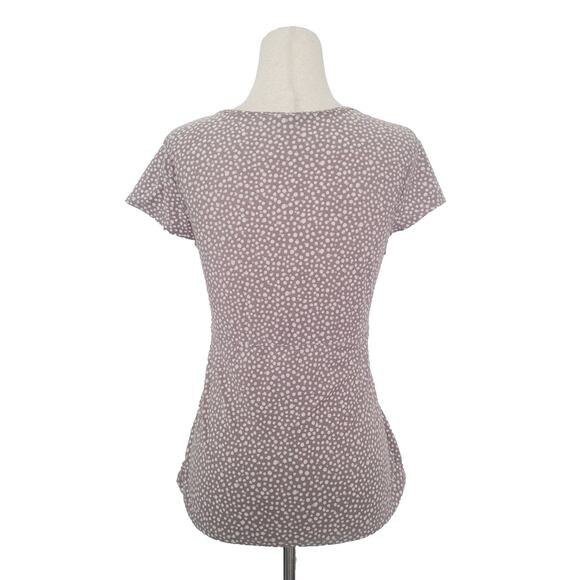 Marilyn Monroe Polka Dot Babydoll Top Size S Brown Coquette Romantic Dainty Lace - Picture 2 of 5